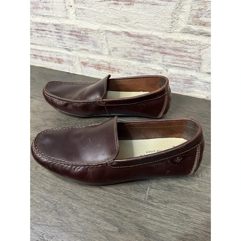Men's Sperry Davenport Venetian Driver‎ Leather Driving Moccasin Shoes 9.5